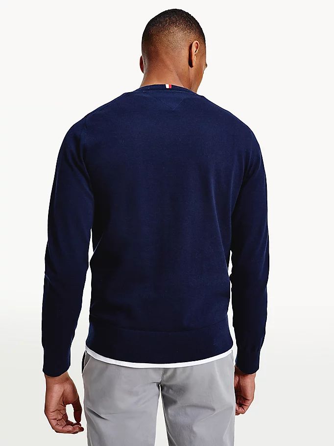 Tommy Hilfiger 1985 Crew Neck Gensere Herre Blå | EMGTDO-501