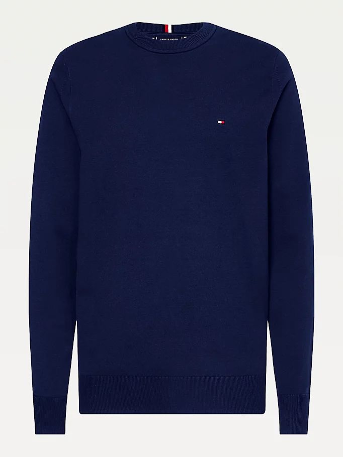 Tommy Hilfiger 1985 Crew Neck Gensere Herre Blå | EMGTDO-501