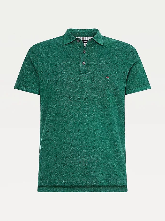 Tommy Hilfiger 1985 Mouliné Slim Fit Polo T Skjorte Herre Grønn | FTHNSB-527