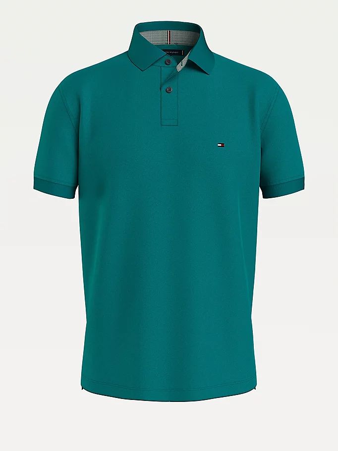 Tommy Hilfiger 1985 Organic Bomull Regular Fit Polo T Skjorte Herre Grønn | CEQUZV-549