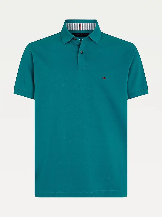 Tommy Hilfiger 1985 Organic Bomull Regular Fit Polo T Skjorte Herre Grønn | CEQUZV-549