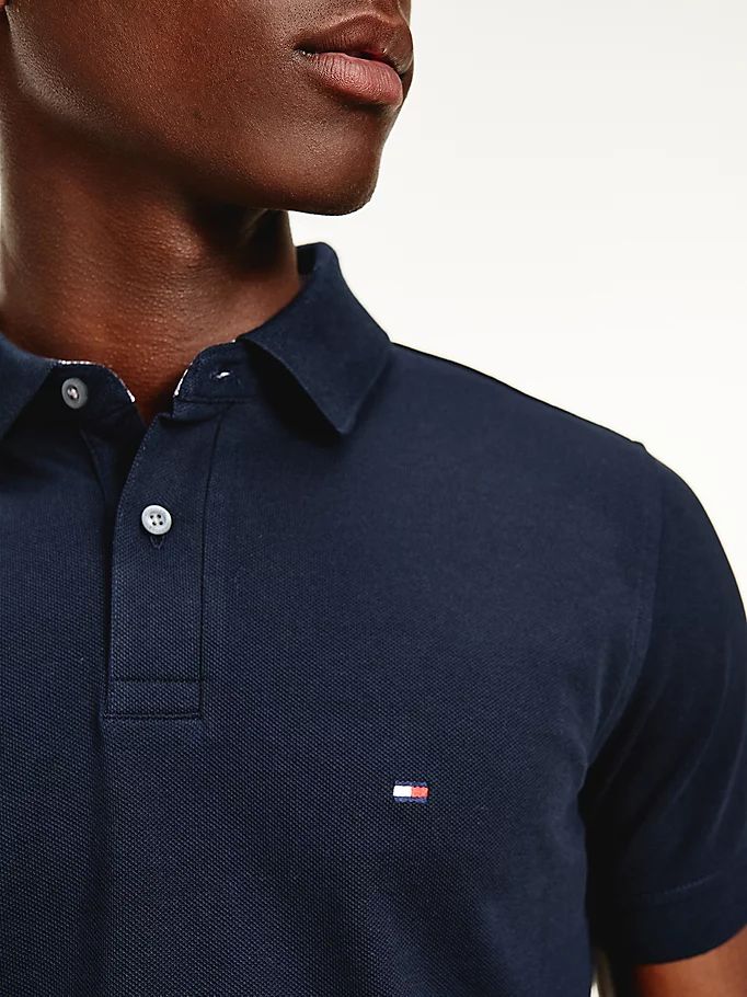 Tommy Hilfiger 1985 Organic Bomull Regular Fit Polo T Skjorte Herre Blå | MHLAQK-516