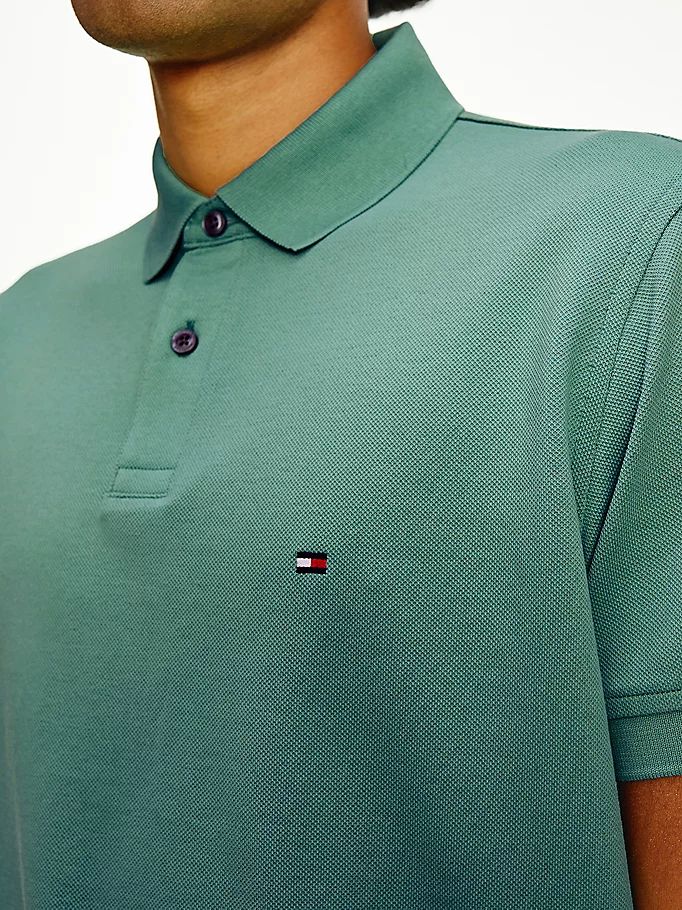 Tommy Hilfiger 1985 Organic Bomull Regular Fit Polo T Skjorte Herre Grønn | UXABOV-013