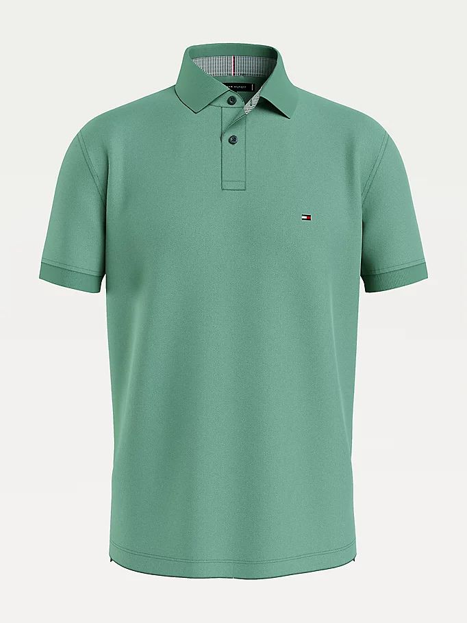 Tommy Hilfiger 1985 Organic Bomull Regular Fit Polo T Skjorte Herre Grønn | UXABOV-013