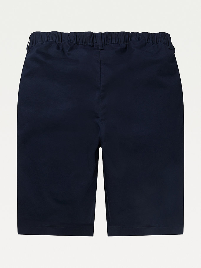 Tommy Hilfiger Adaptive Button Detail Shorts Dame Blå | XVAKRZ-174