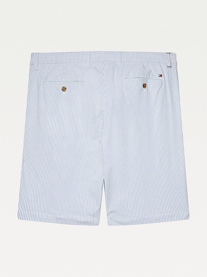 Tommy Hilfiger Adaptive Ithaca Stripe Regular Fit Shorts Herre Blå | PLEHKS-146