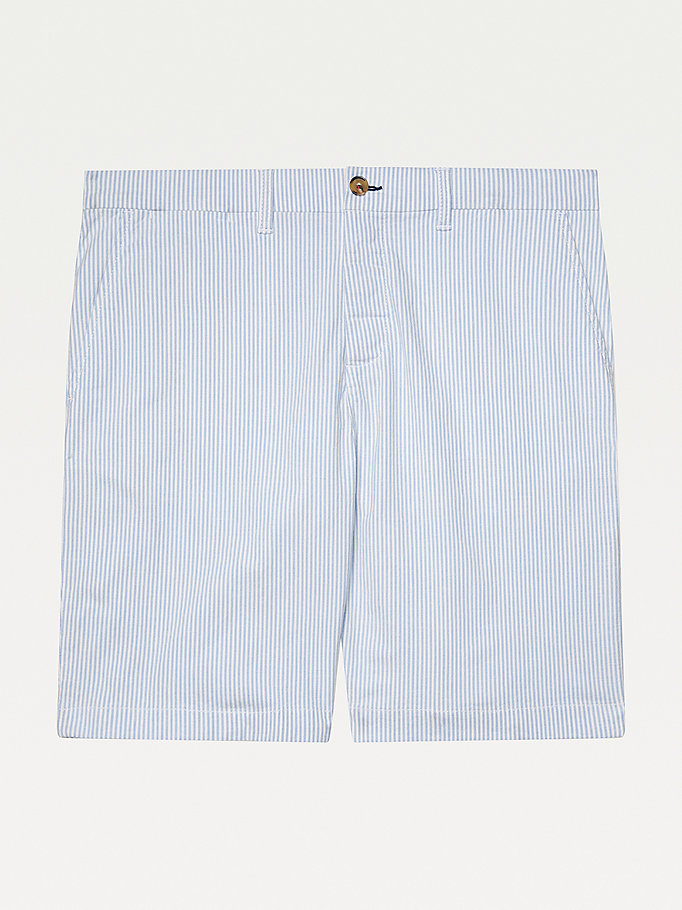 Tommy Hilfiger Adaptive Ithaca Stripe Regular Fit Shorts Herre Blå | PLEHKS-146