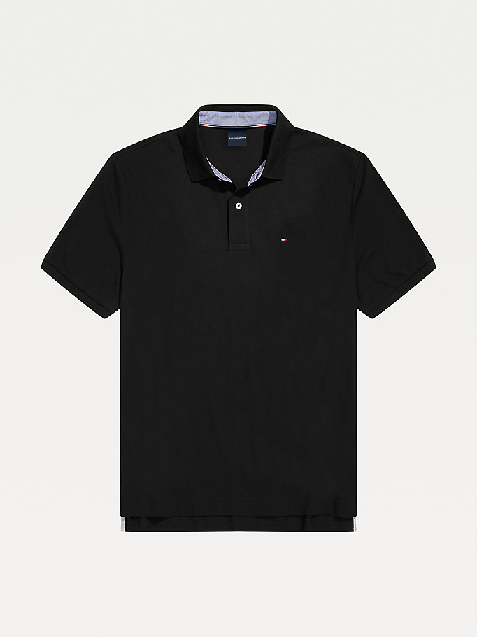 Tommy Hilfiger Adaptive Regular Fit Ivy Polo T Skjorte Herre Svarte | UIOHYB-517