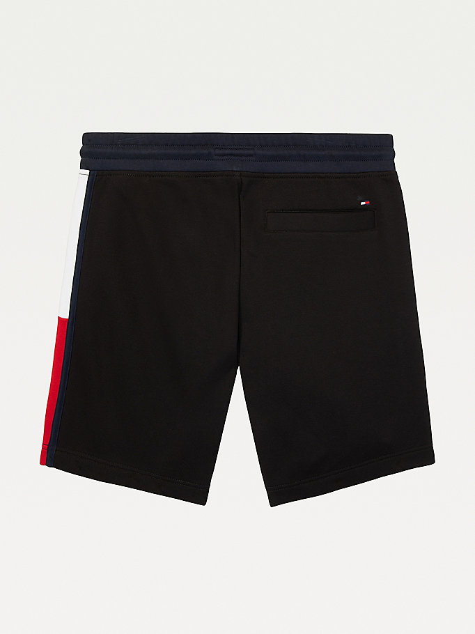 Tommy Hilfiger Adaptive Signature Sweat Shorts Herre Svarte | TDNUFM-281