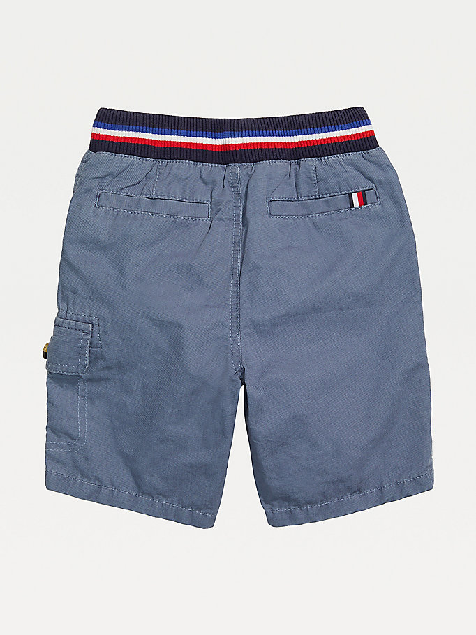 Tommy Hilfiger Adaptive Signature Waistband Pure Bomull Bukse Jente Blå | OFJNLM-965