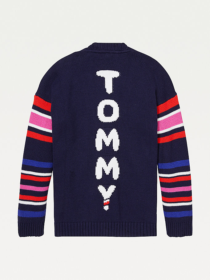 Tommy Hilfiger Adaptive Stripe Logo Skjorte Jente Blå | CDOWVY-563