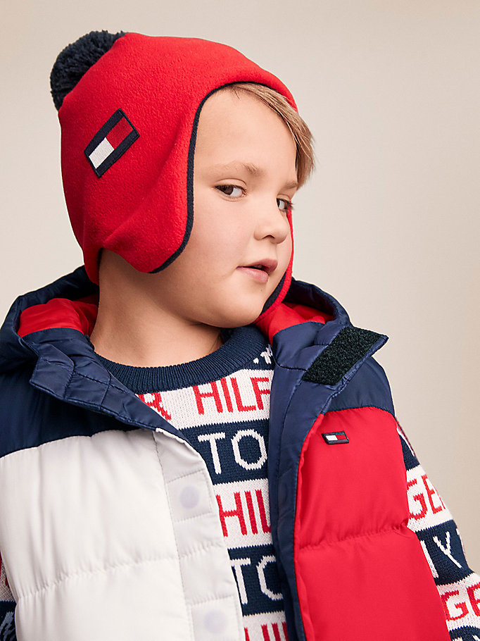 Tommy Hilfiger Adaptiveflag Vest Jakke Gutt Blå | BGKCJT-538