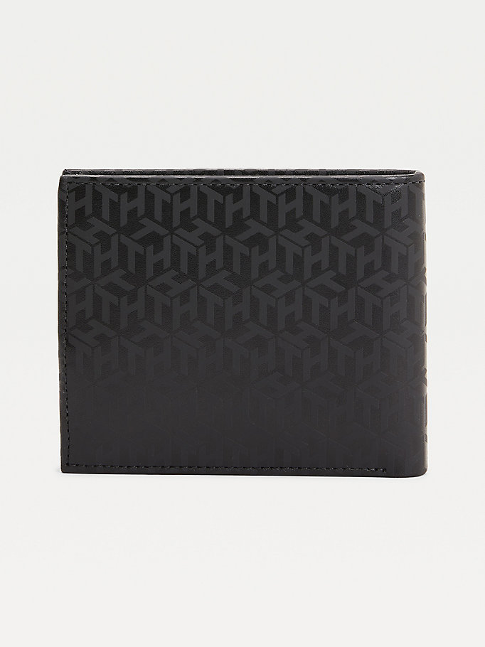 Tommy Hilfiger All-Over Monogram Card And Coin Lommebok Herre Svarte | FRGWPB-923