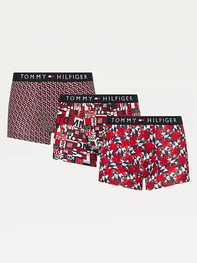 Tommy Hilfiger All-Over Print Bomull Trunks Undertøy Herre Beige | FMYPDX-158