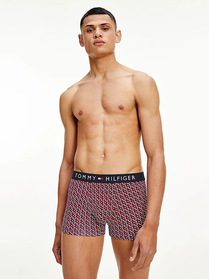 Tommy Hilfiger All-Over Print Bomull Trunks Undertøy Herre Beige | FMYPDX-158