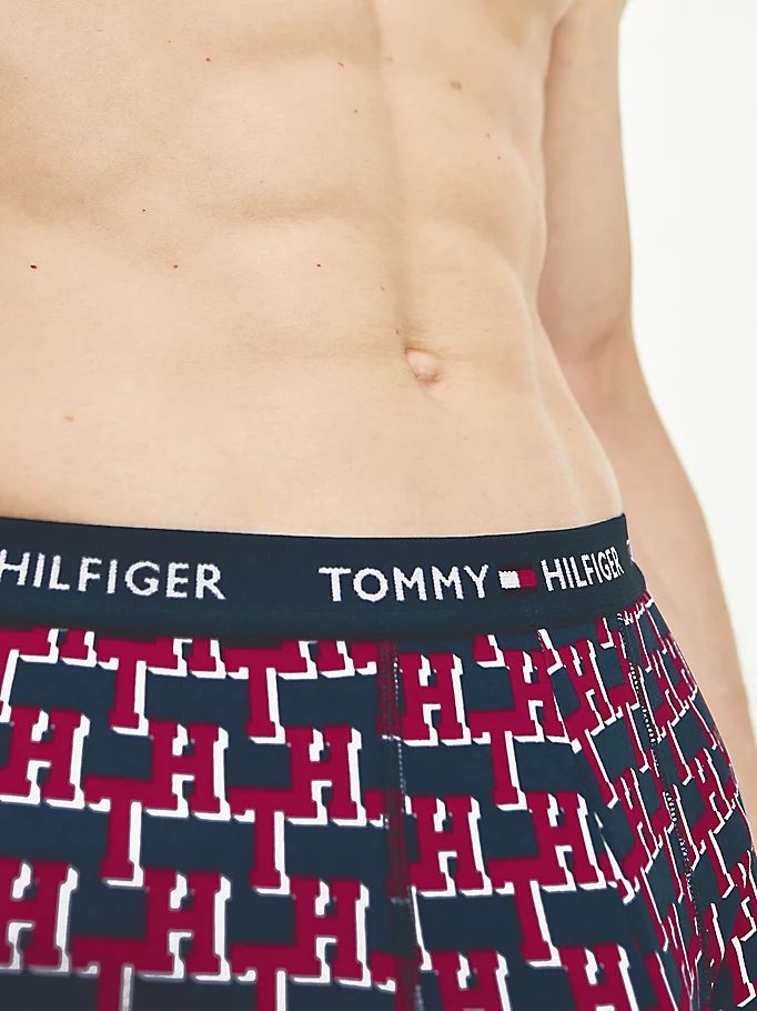 Tommy Hilfiger All-Over Print Organic Bomull Trunks Undertøy Herre Beige | JQVUOL-651