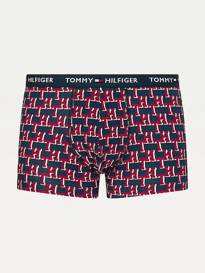 Tommy Hilfiger All-Over Print Organic Bomull Trunks Undertøy Herre Beige | JQVUOL-651