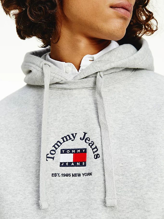 Tommy Hilfiger Badge Logo Embroidery Hettegensere Herre Grå | STWIYO-190