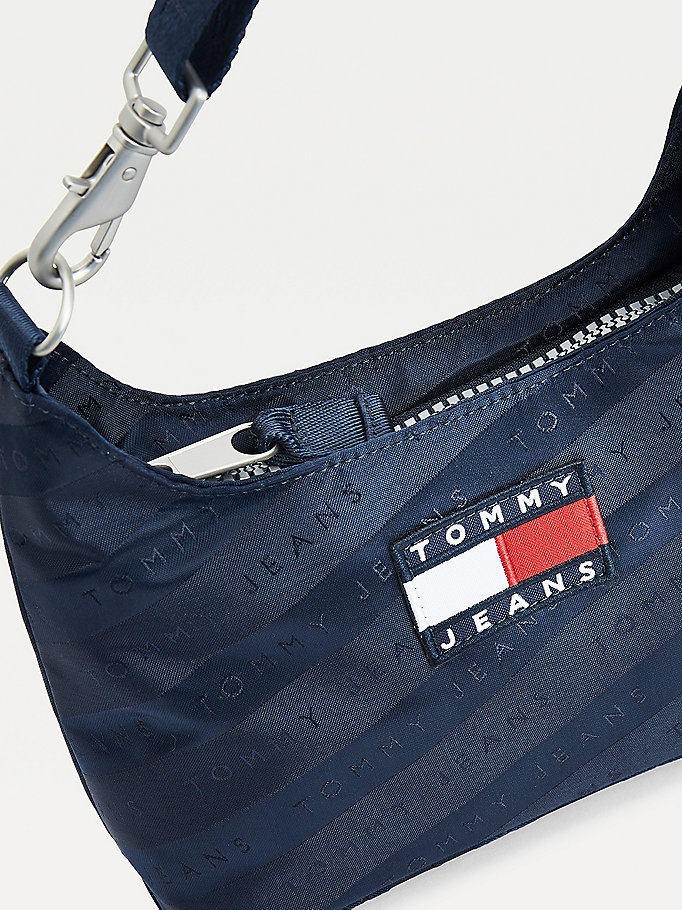 Tommy Hilfiger Badge Shoulder Bag Satchel Bag Dame Blå | TVGZDR-534