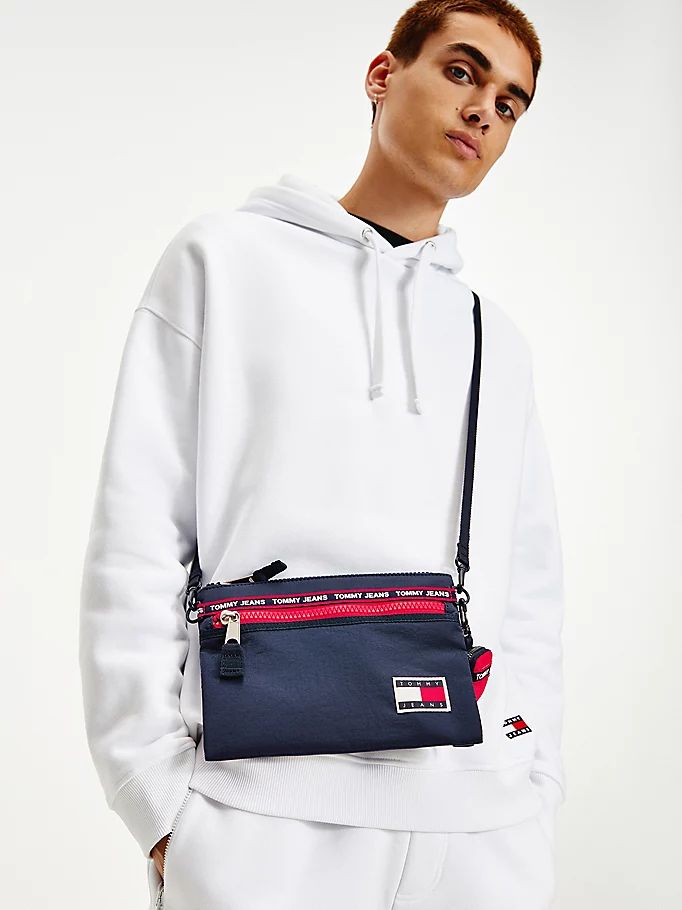 Tommy Hilfiger Badge Utility Crossbody Veske Herre Blå | HLWGQA-690