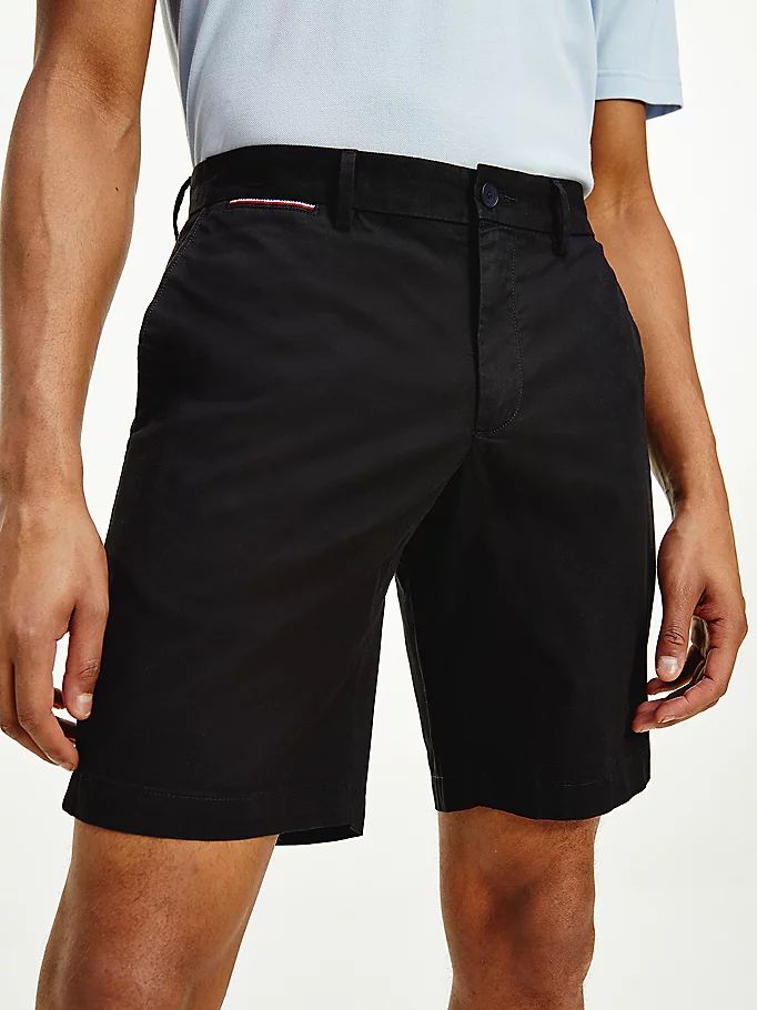 Tommy Hilfiger Brooklyn Organic Bomull Slim Fit Shorts Herre Svarte | CIWENG-426