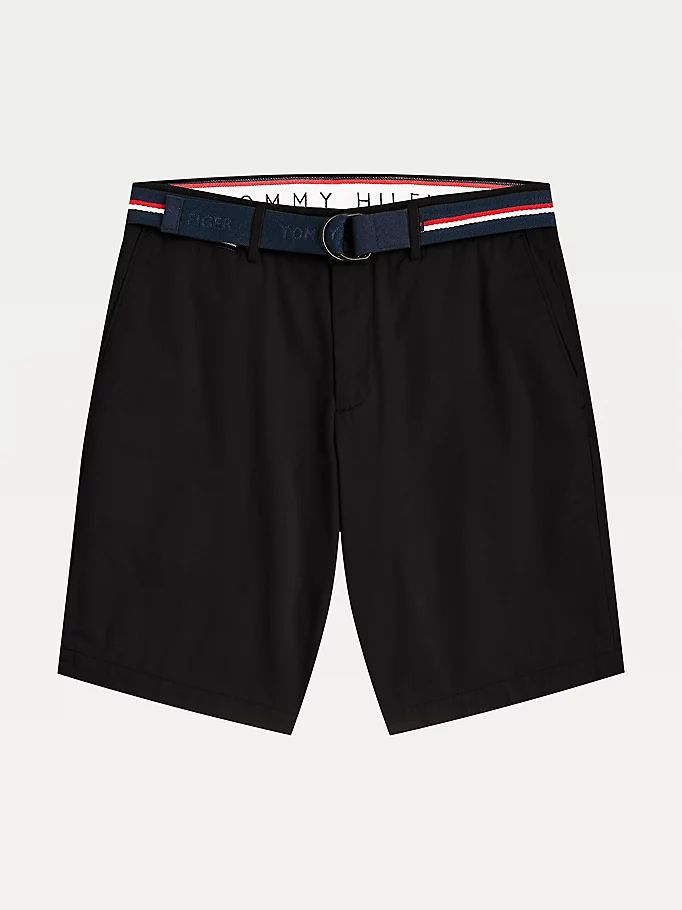 Tommy Hilfiger Brooklyn Organic Bomull Slim Fit Shorts Herre Svarte | CIWENG-426