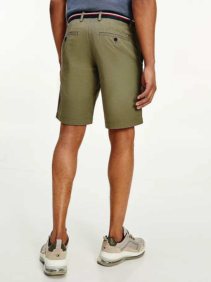 Tommy Hilfiger Brooklyn Organic Bomull Slim Fit Shorts Herre Khaki | CKSIQR-096