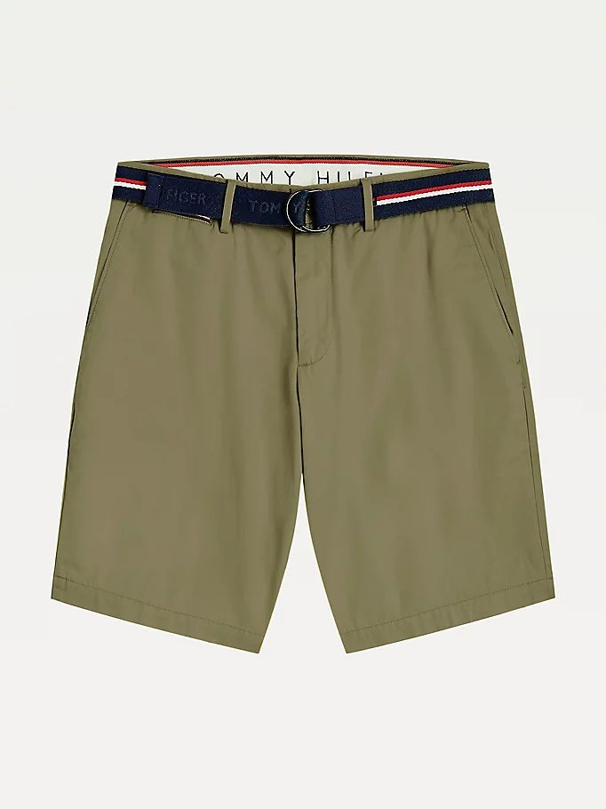 Tommy Hilfiger Brooklyn Organic Bomull Slim Fit Shorts Herre Khaki | CKSIQR-096