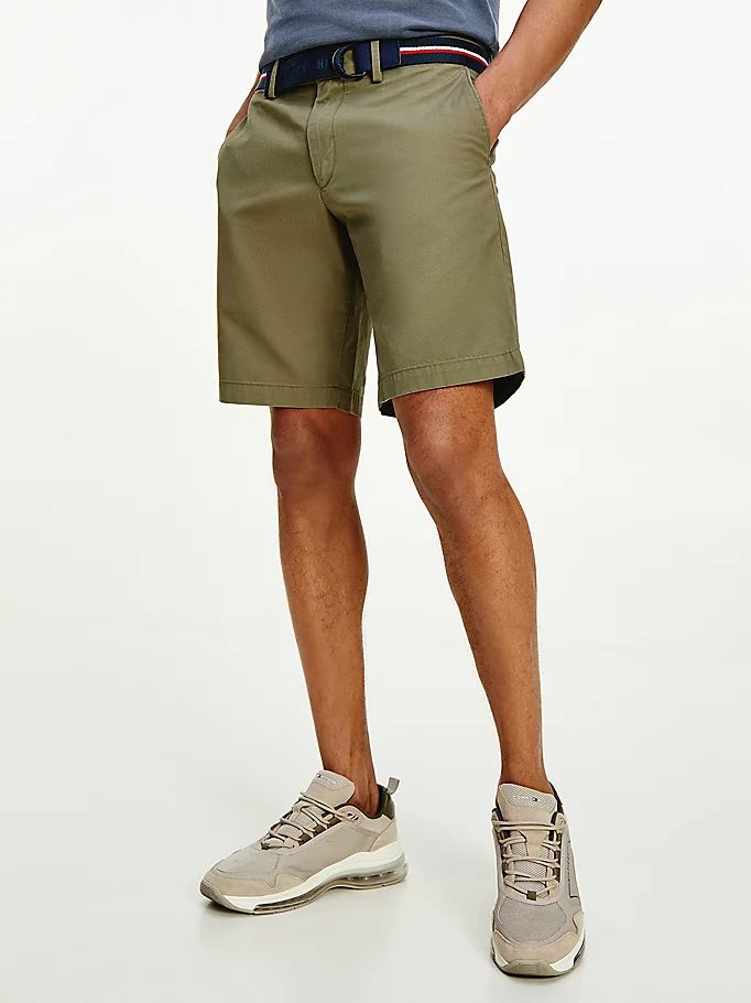 Tommy Hilfiger Brooklyn Organic Bomull Slim Fit Shorts Herre Khaki | CKSIQR-096