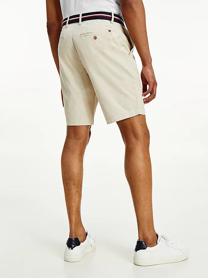 Tommy Hilfiger Brooklyn Organic Bomull Slim Fit Shorts Herre Beige | DTZFNU-258