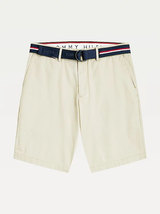 Tommy Hilfiger Brooklyn Organic Bomull Slim Fit Shorts Herre Beige | DTZFNU-258