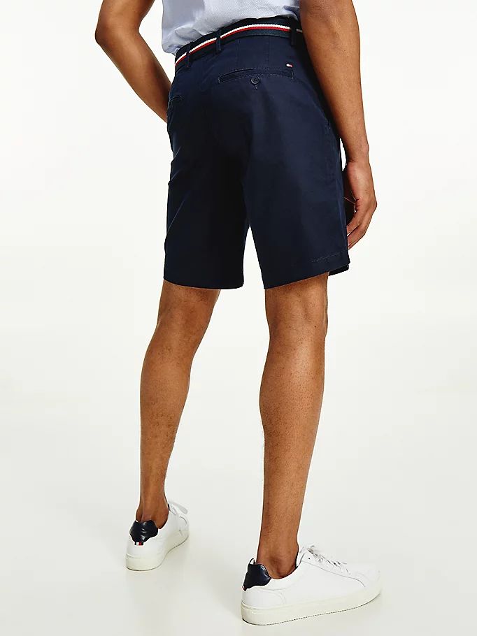 Tommy Hilfiger Brooklyn Organic Bomull Slim Fit Shorts Herre Blå | VNHCRE-237