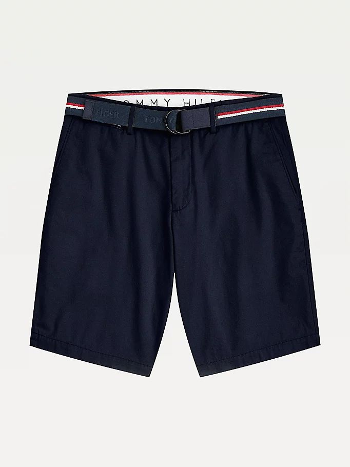 Tommy Hilfiger Brooklyn Organic Bomull Slim Fit Shorts Herre Blå | VNHCRE-237