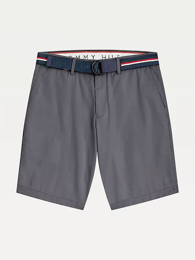 Tommy Hilfiger Brooklyn Organic Bomull Slim Fit Shorts Herre Grå | ZUPVKB-835