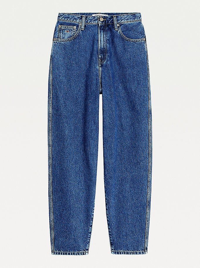 Tommy Hilfiger Callie High Rise Balloon Jeans Dame Blå | KNFJXB-658