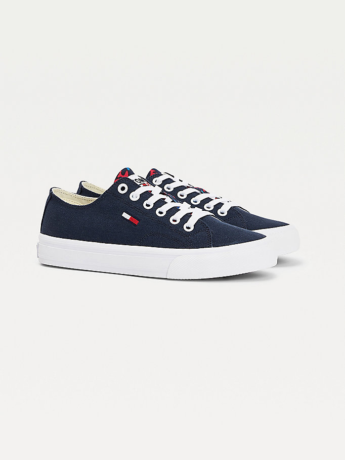 Tommy Hilfiger Camo Tongue Low- Joggesko Dame Blå | HPRSAE-724