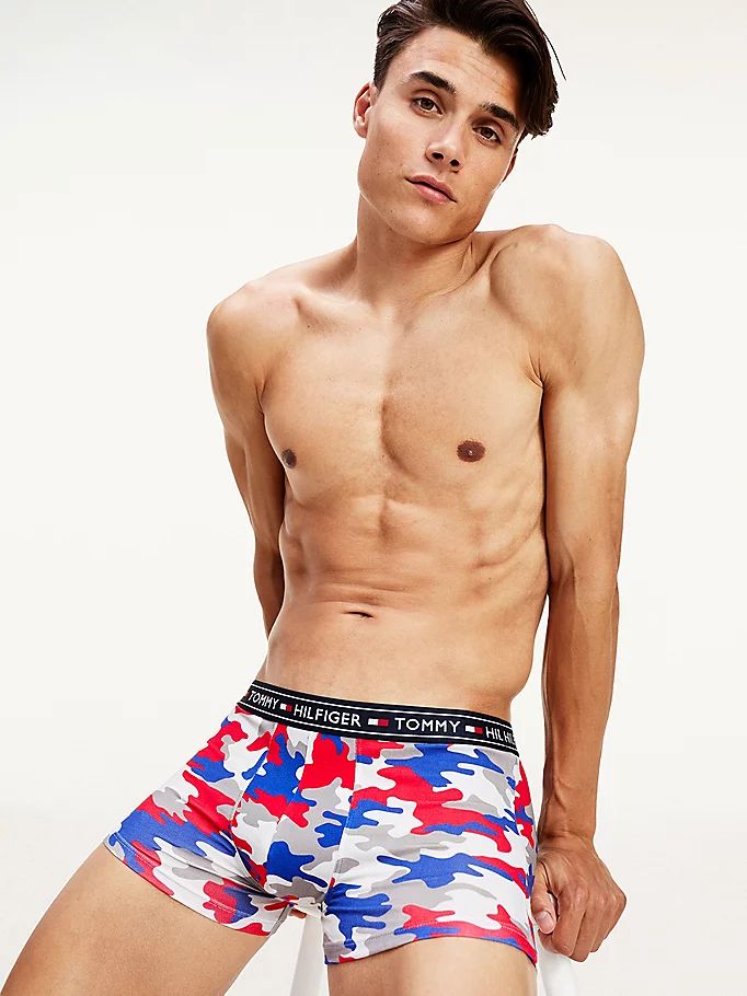 Tommy Hilfiger Camouflage Print Trunks Undertøy Herre Grønn | XUOKFQ-032