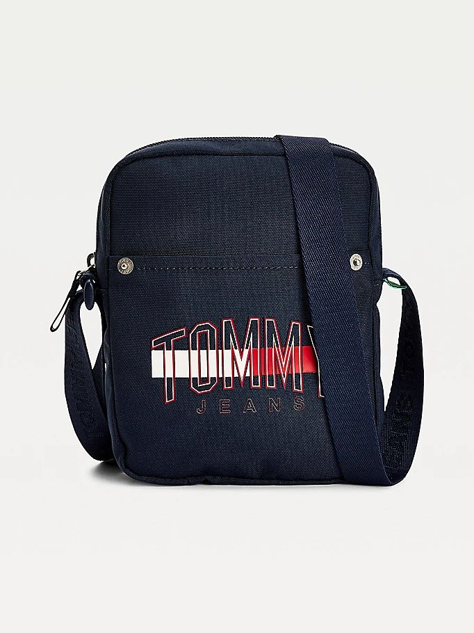 Tommy Hilfiger Campus Logo Graphic Reporter Messenger Bag Herre Blå | NTHFDO-107