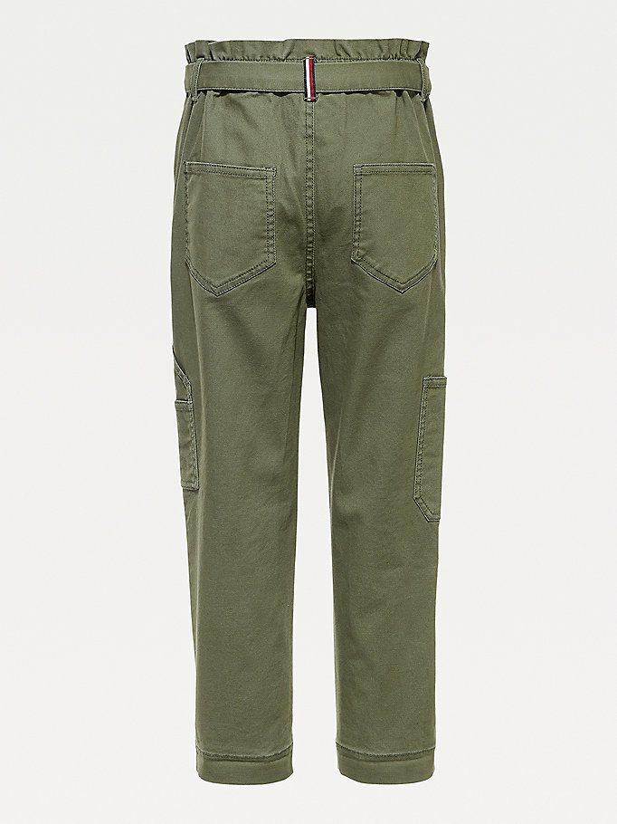 Tommy Hilfiger Cargo Bukse Jente Grønn | DFMHOE-712