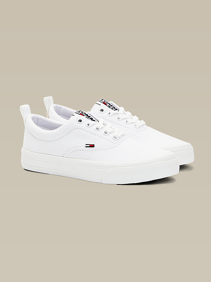 Tommy Hilfiger Classics Low Joggesko Dame Hvite | CQPUTJ-962