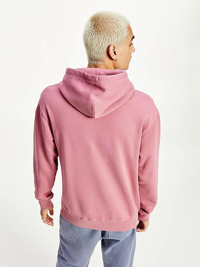 Tommy Hilfiger College Logo Hettegensere Herre Rosa | QCYXLW-716