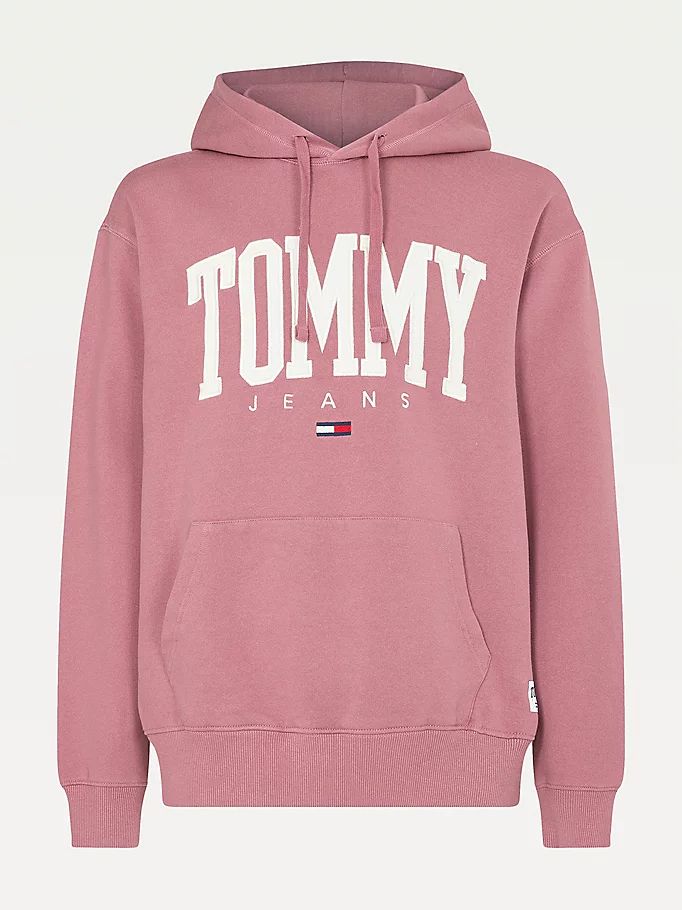 Tommy Hilfiger College Logo Hettegensere Herre Rosa | QCYXLW-716