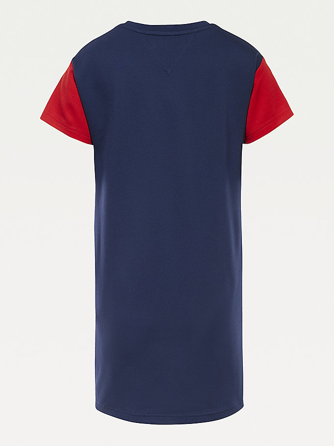 Tommy Hilfiger Colour-Blocked Kjoler Jente Blå | VKNIMG-245