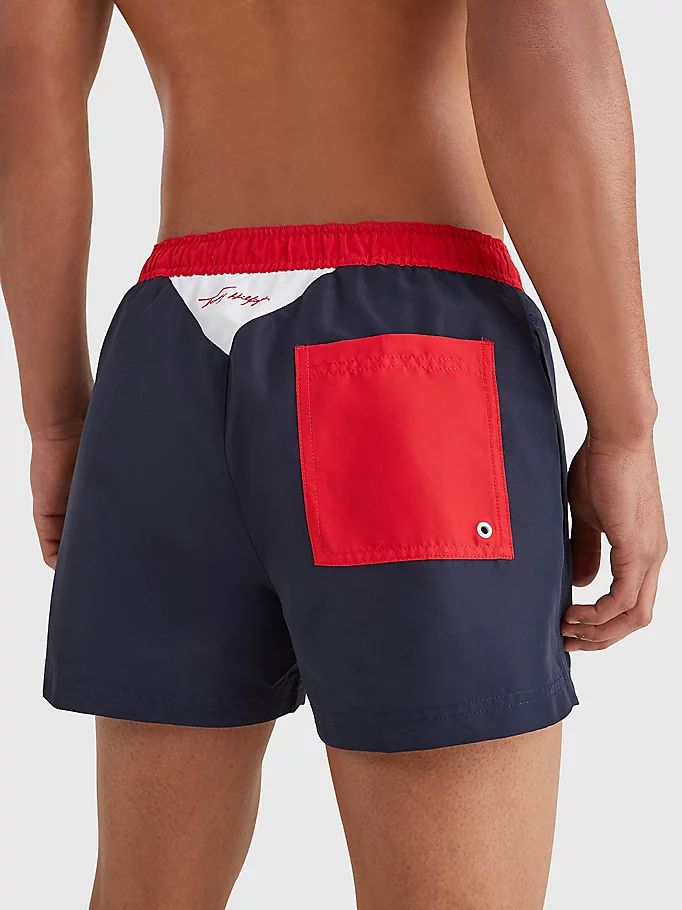 Tommy Hilfiger Colour-Blocked Kort Length Badetøy Herre Blå | YDASHP-571