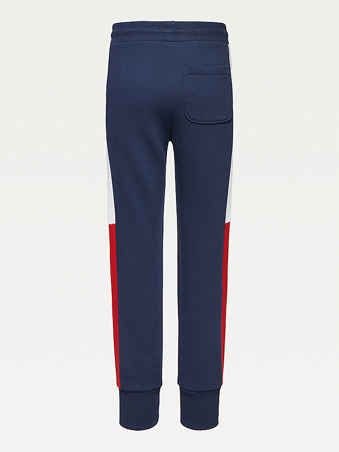 Tommy Hilfiger Colour-Blocked Recycled Bukse Jente Blå | TQHYDV-468