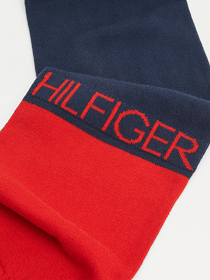 Tommy Hilfiger Colour-Blocked Skjerf Gutt Blå | ZLPFOT-069