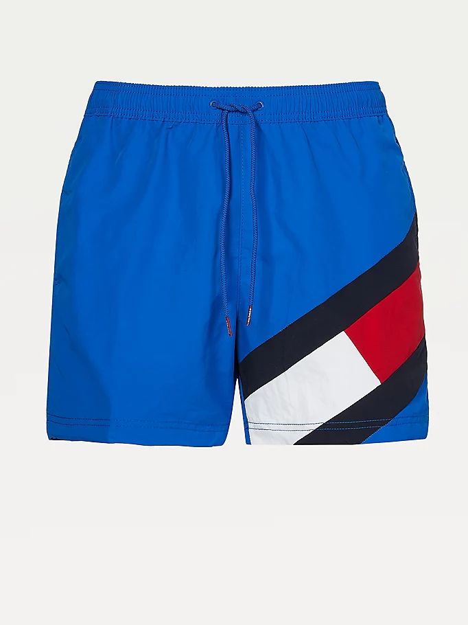 Tommy Hilfiger Colour-Blocked Slim Fit Mid Length Badetøy Herre Blå | DURPVC-172