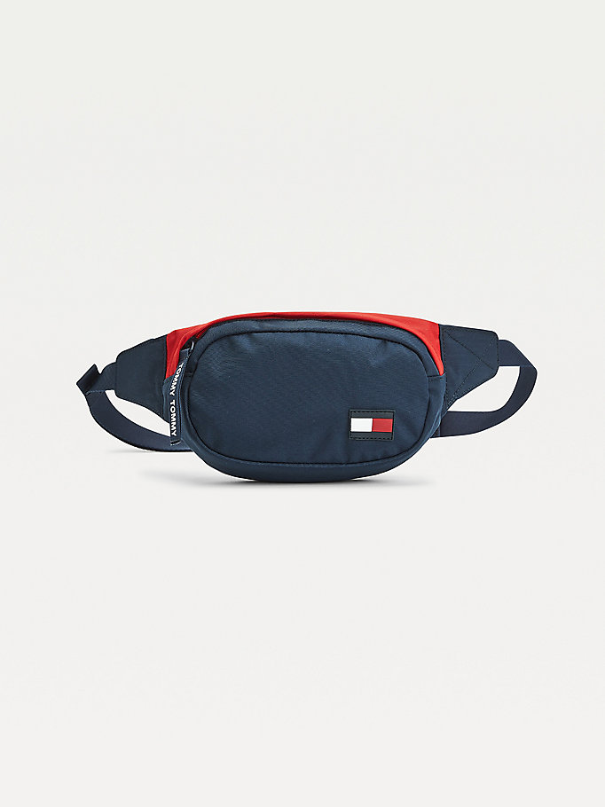 Tommy Hilfiger Colour-Blocked Vesker Gutt Blå | TGBVMQ-523