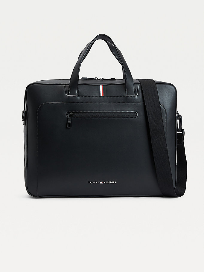 Tommy Hilfiger Commuter Laptop Veske Herre Svarte | AJBXUT-760