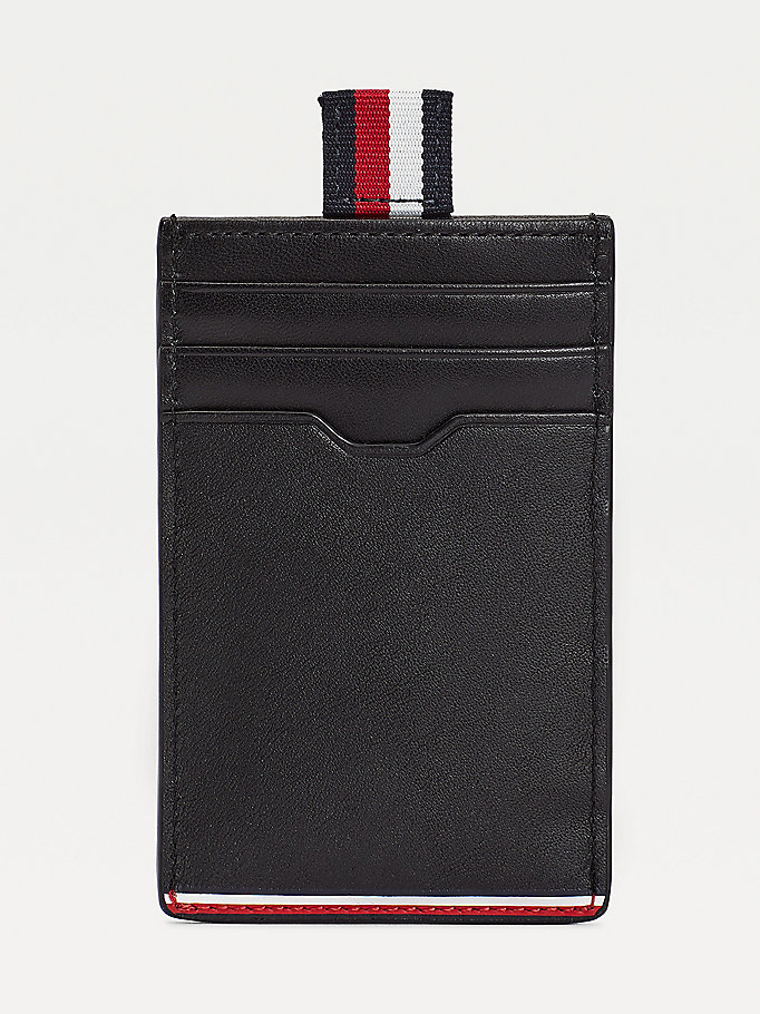 Tommy Hilfiger Commuter Vertical Credit Card Holder Lommebok Herre Svarte | QWTJVI-672